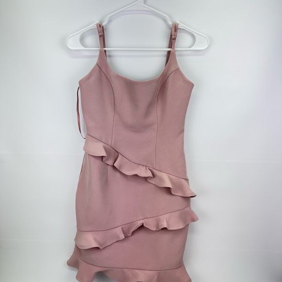 Chic Ruffled Pink Dress - Picture 3 of 5